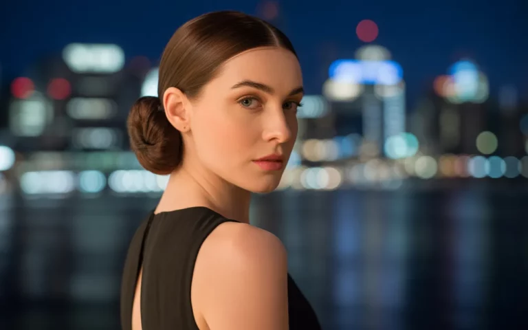 chin length updo hairstyles