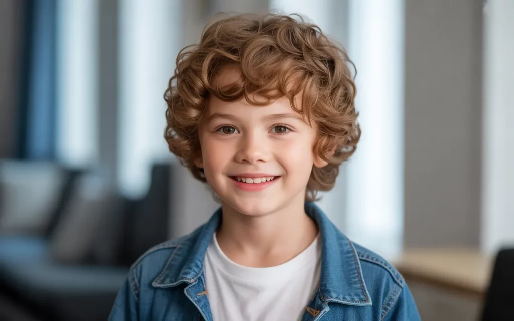 curly haircuts for kids boys