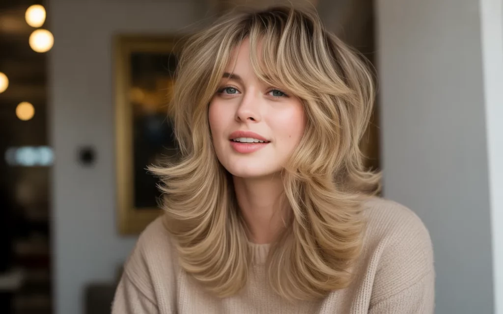 long hairstyles for round faces