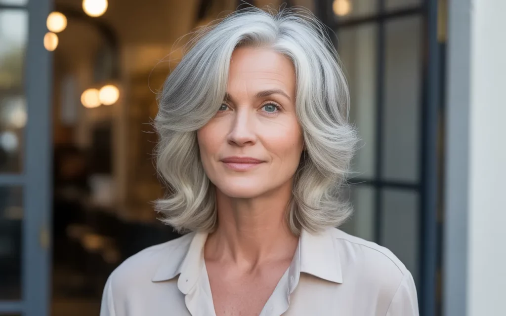 medium length hairstyles for women over 60