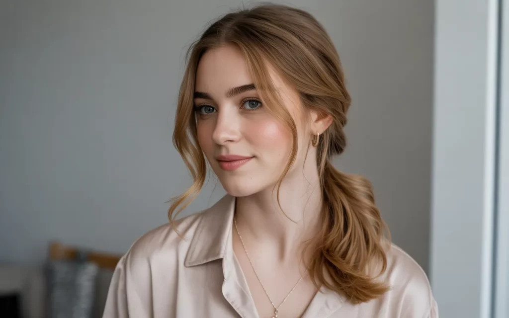 messy ponytail hairstyles