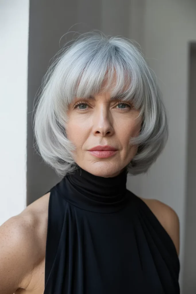 The Blunt Bob with a Statement Color