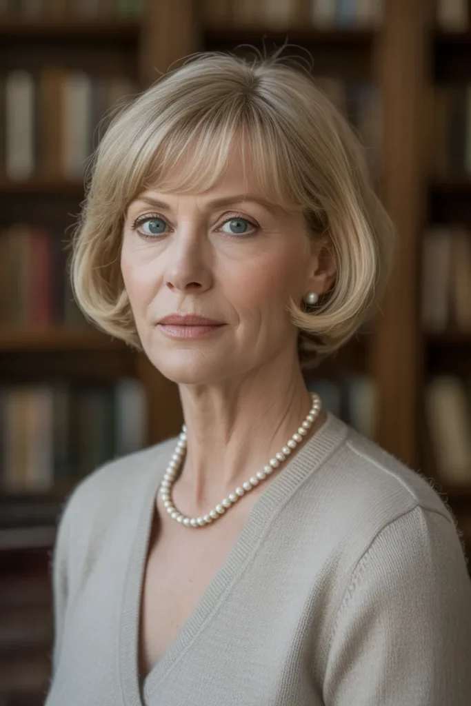 The Blunt Cut with Wispy Bangs