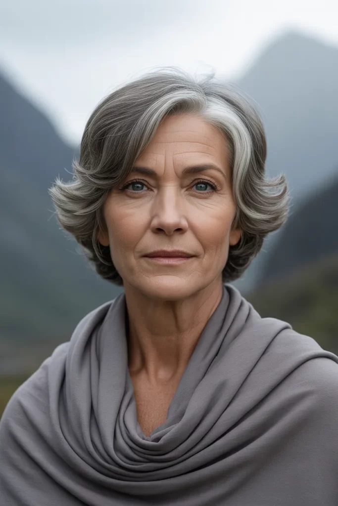 The Elegant Silver Mane