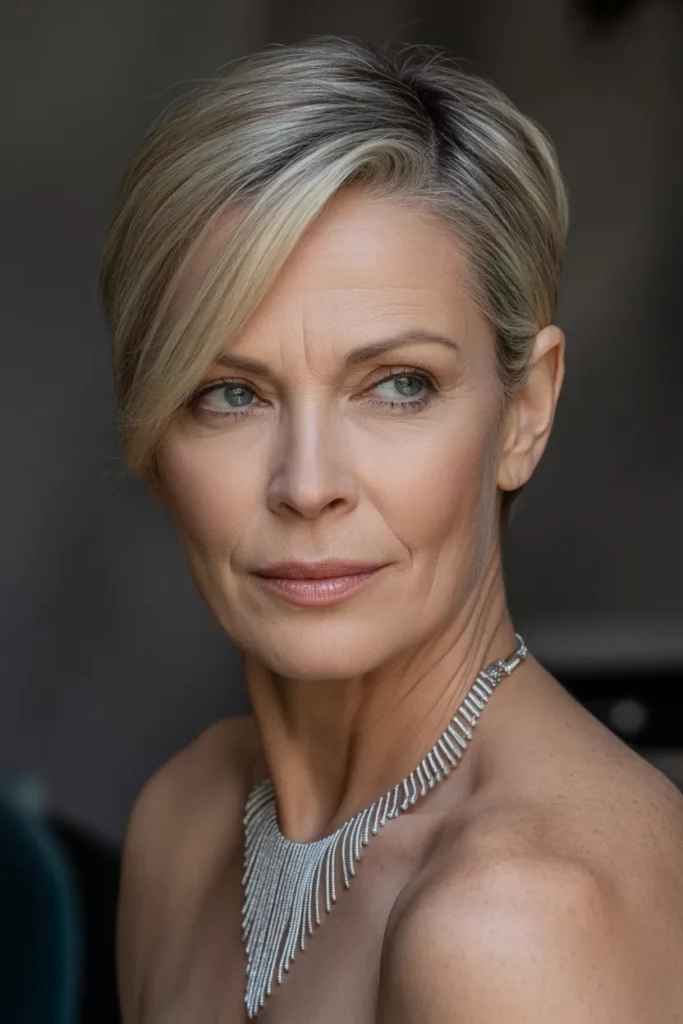 The Side-Parted Pixie