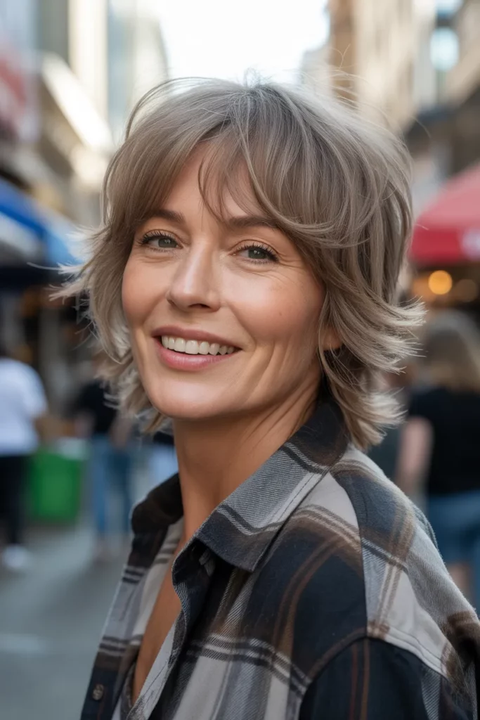 The Tousled Shag for Fine Hair