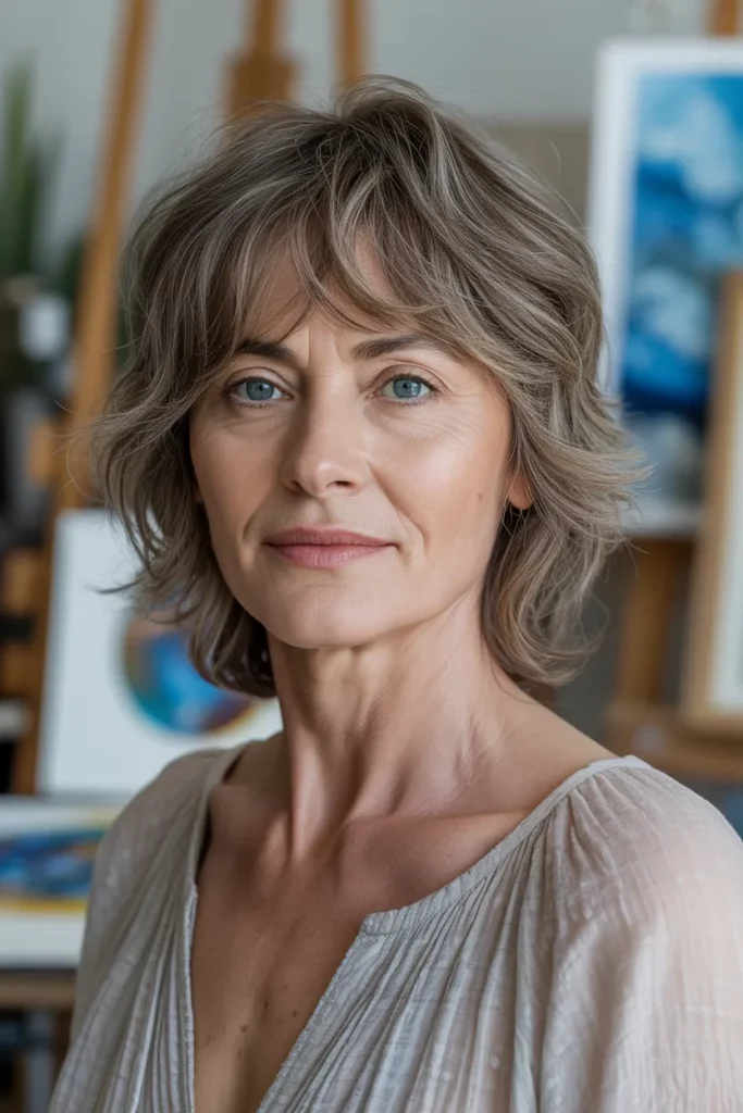 The Wispy Shag with Bangs